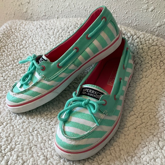 ❌Sperry Biscayne 1 Eye Sneakers boat shoes size 4 girls - Picture 2 of 11
